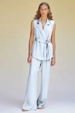 Women Suboo - Kari Sleeveless Soft Blazer (Pale Blue)
