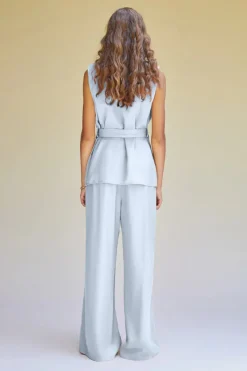 Women Suboo - Kari Sleeveless Soft Blazer (Pale Blue)