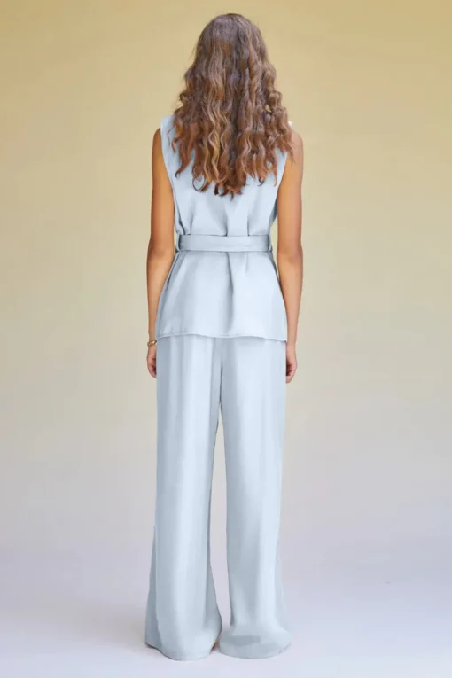Women Suboo - Kari Sleeveless Soft Blazer (Pale Blue)