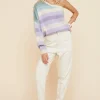 Suboo - Leandra One Shoulder Knit (Lilac Ombre)