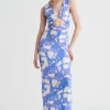 Suboo - MARBLE SLEEVELESS REVERSIBLE TWIST FRONT MAXI DRESS