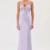 Suboo - MILLENIA TWIST FRONT HALTER MAXI DRESS (LILAC)