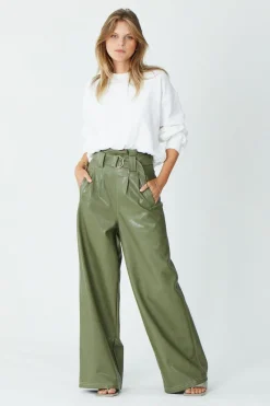 Suboo - Nicole Vegan Leather Pant (Olive)