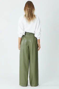Suboo - Nicole Vegan Leather Pant (Olive)