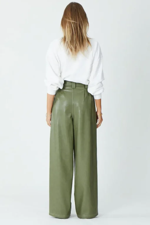 Suboo - Nicole Vegan Leather Pant (Olive)