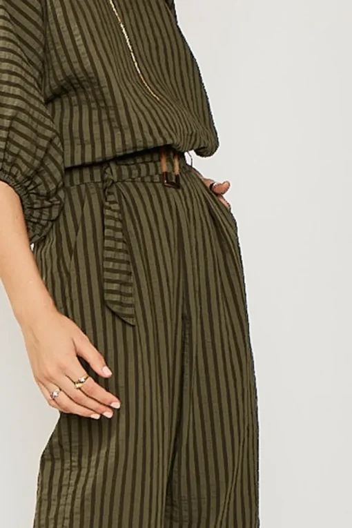 Suboo - Queenie Paper-Bag Pant (Olive Green)