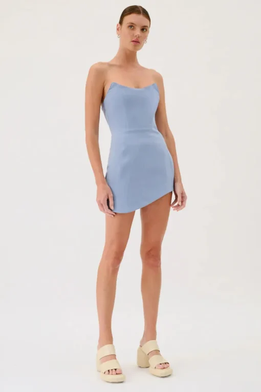 Suboo - REMI CORSET MINI DRESS - BLUE