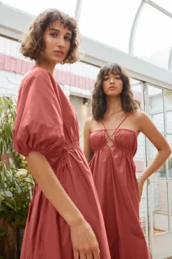 Suboo - Rossana Backless Dress (Wine)