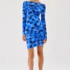 Suboo - SHIBORI LONG SLEEVE OFF SHOULDER TOP / DRESS