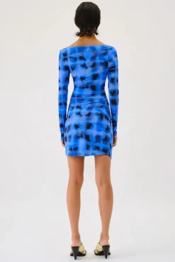 Suboo - SHIBORI LONG SLEEVE OFF SHOULDER TOP / DRESS