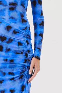 Suboo - SHIBORI LONG SLEEVE ROUCHED MAXI DRESS