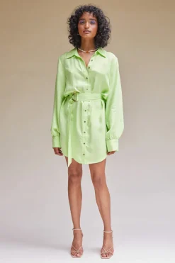 Suboo - Sky Mini Shirt Dress (Lime)