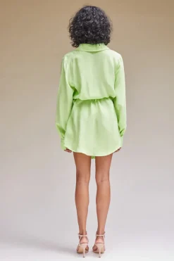 Suboo - Sky Mini Shirt Dress (Lime)