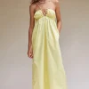Suboo - Tali Strappy Maxi Dress (Lemon) FINAL SALE