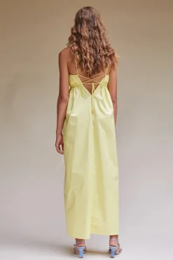 Suboo - Tali Strappy Maxi Dress (Lemon) FINAL SALE