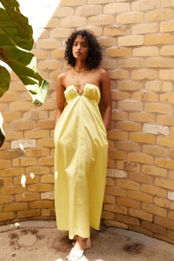 Suboo - Tali Strappy Maxi Dress (Lemon) FINAL SALE