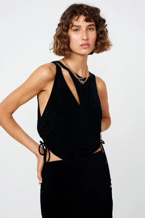 Suboo - The Liz Rouched Midi Tank Dress (Black)