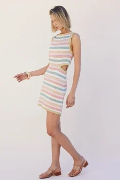 Suboo - Willow High Neck Cut Out Mini Dress