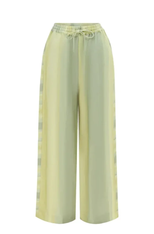 Women SUNSET LOVER - FOLIAGE PANT (LEAF GREEN STRIPE)