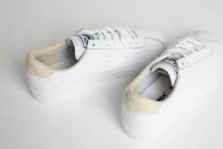 Women Superga - 2843 Club S Comfleau Comfort Leather (White / Beige Sand)