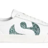 Women Superga - 2843 Club S Comfort Leather Glitter (Blue)