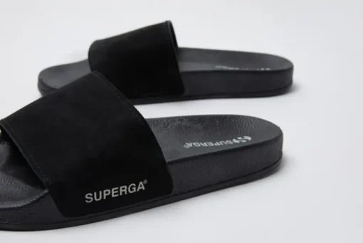 Women Superga - 1908 Slides Buttersoft (Black)