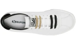 Women Superga - CLUBS COMFLEASUEU WHITE BLACK