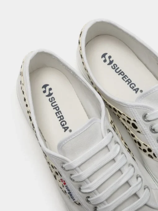 Women Superga - Cotu Swallow Tail Calf Hair Sneakers 2953 (White Dalmatian)