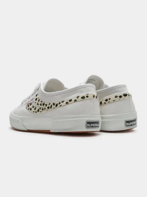 Women Superga - Cotu Swallow Tail Calf Hair Sneakers 2953 (White Dalmatian)