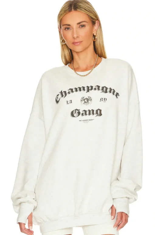 The Laundry Room - CHAMPAGNE GANG NY JUMPER (PEBBLE HEATHER)