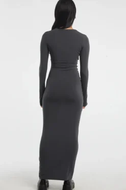 The Line By K - Calli Dress (Deep Grey)