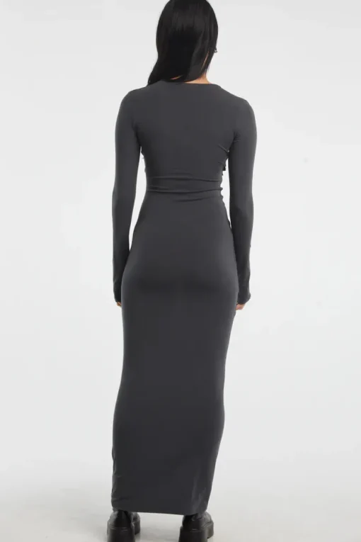The Line By K - Calli Dress (Deep Grey)