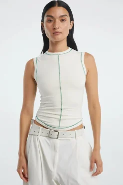 The Line By K - Martine Tank Top (Vanilla)