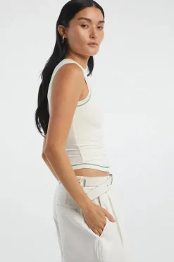 The Line By K - Martine Tank Top (Vanilla)