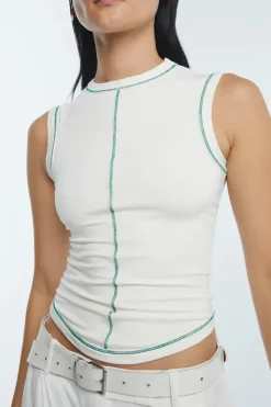 The Line By K - Martine Tank Top (Vanilla)