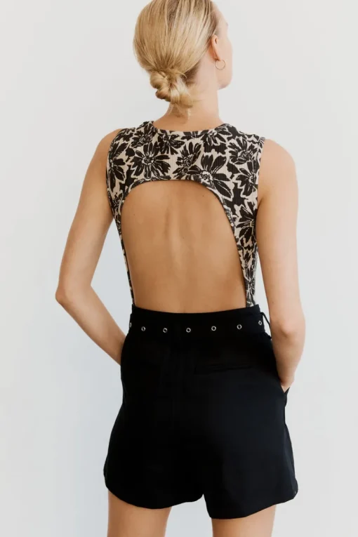 Third Form - Always Flowers Tank Bodysuit (Night Flower) FINAL SALE