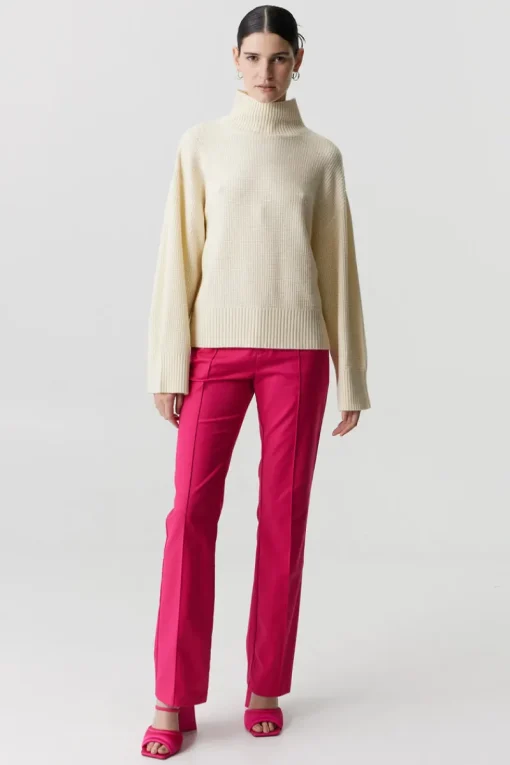 Third Form - Boucle Turtleneck Knit (Cream)