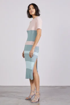 Third Form - Candy Bar Knit Tee Dress