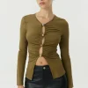 Third Form - HIDDEN GEM LONG SEEVE TOP (MOSS)