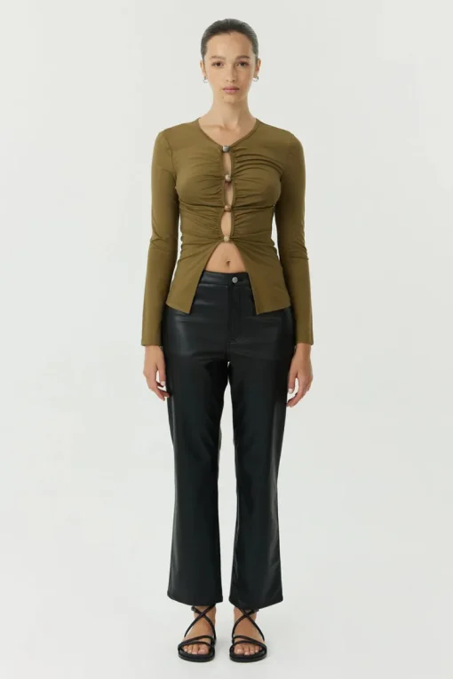 Third Form - HIDDEN GEM LONG SEEVE TOP (MOSS)