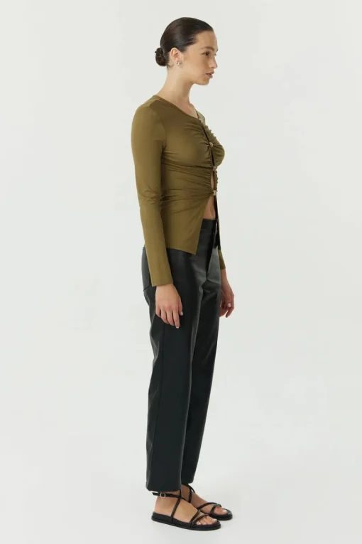 Third Form - HIDDEN GEM LONG SEEVE TOP (MOSS)
