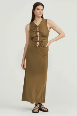 Third Form - HIDDEN GEM TANK MAXI DRESS (MOSS)