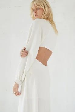 Third Form - Linger On Maxi Dress (Off White) FINAL SALE