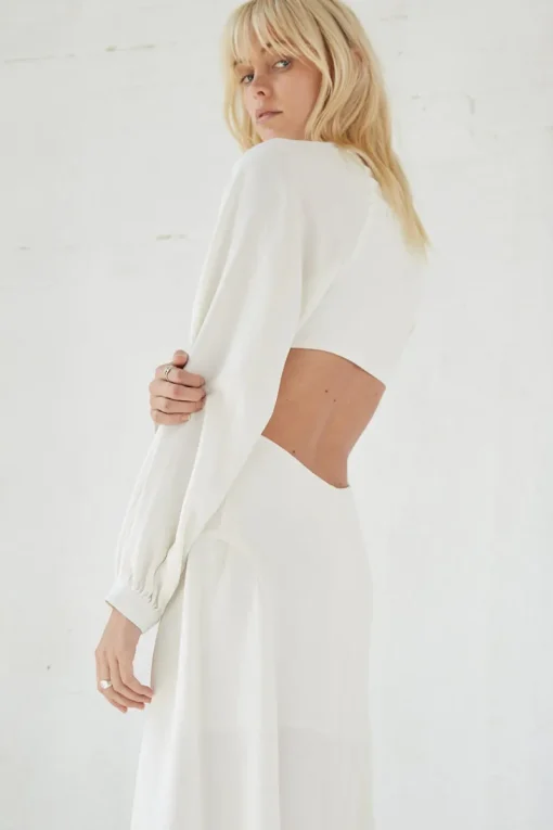Third Form - Linger On Maxi Dress (Off White) FINAL SALE