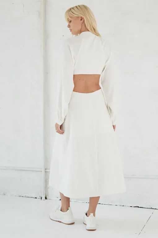 Third Form - Linger On Maxi Dress (Off White) FINAL SALE