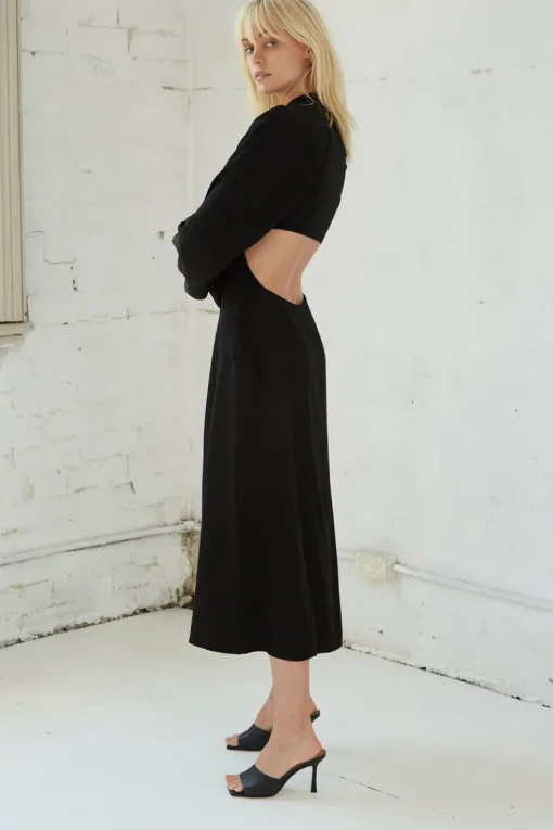 Third Form - Linger On Maxi Dress (Black) FINAL SALE