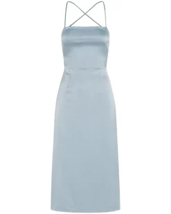 Third Form - Long Nights Lace Back Dress (Powder Blue)