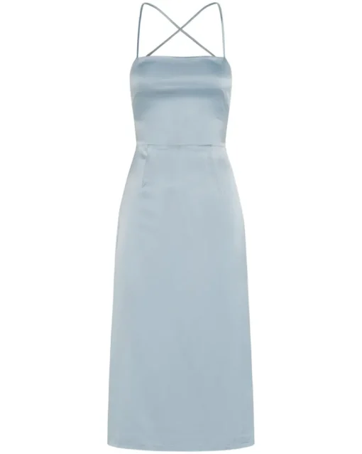 Third Form - Long Nights Lace Back Dress (Powder Blue)