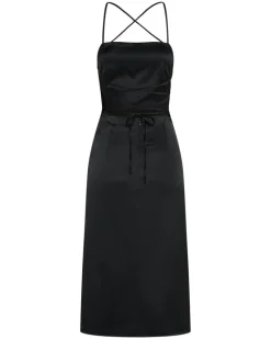 Third Form - Long Nights Lace Back Dress (Black)