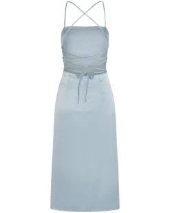 Third Form - Long Nights Lace Back Dress (Powder Blue)